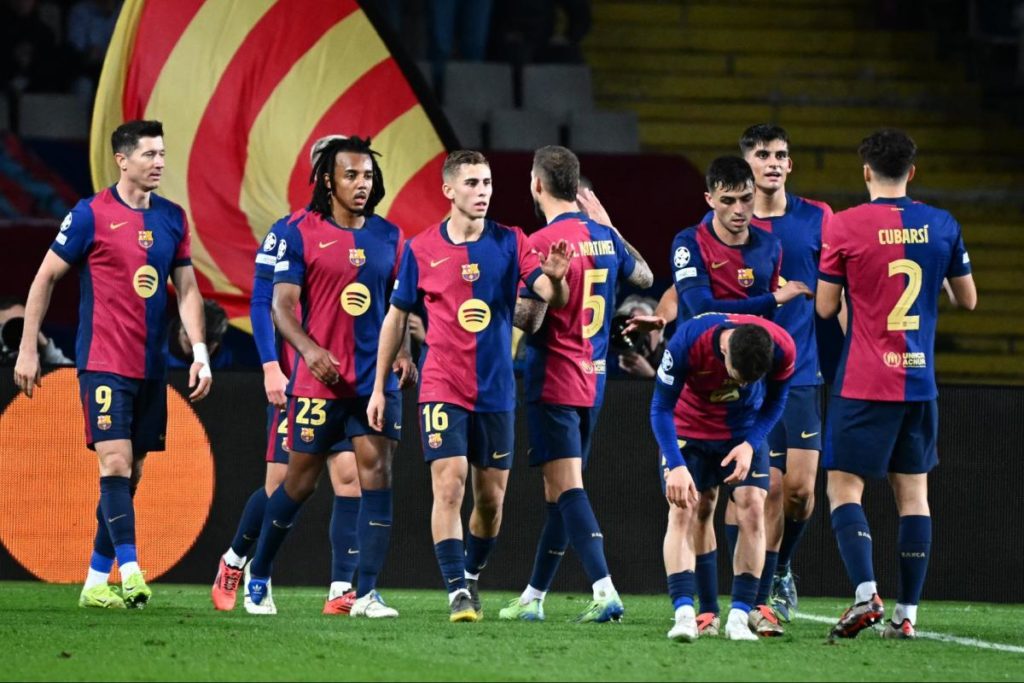 Lewi, Kounde, Olmo, Fermin, Martinez, Gavi, Pedri, Bernal, Cubarsi