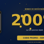 Premier dépôt et bonus de bienvenue de 200% sur 1xBet