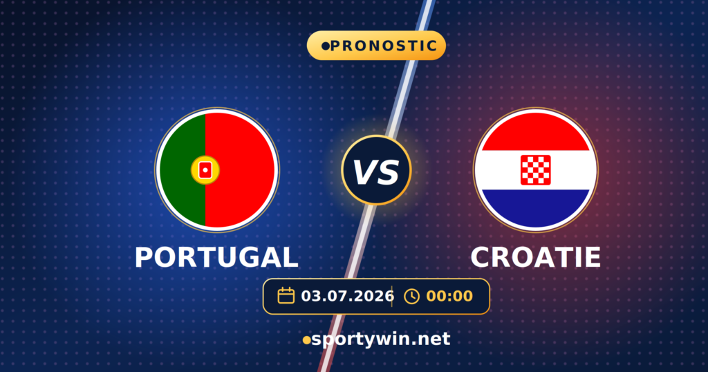 Pronostic Portugal Croatie, seizièmes de finale de la Coupe du Monde 2026
