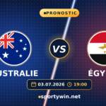 Pronostic Australie Égypte, seizièmes de finale de la Coupe du Monde 2026