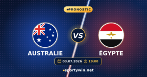 Pronostic Australie Égypte, seizièmes de finale de la Coupe du Monde 2026