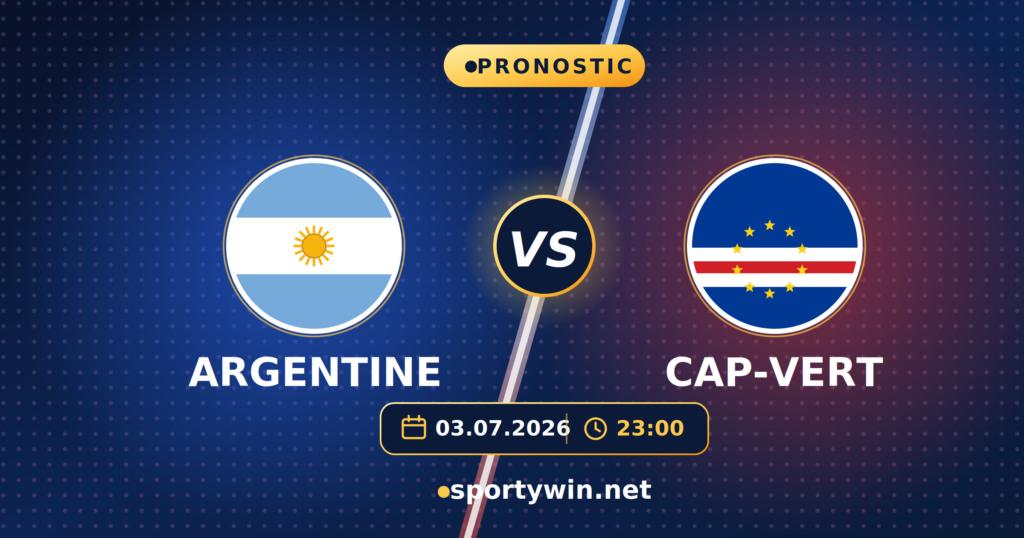 Pronostic Argentine Cap-Vert, seizièmes de finale de la Coupe du Monde 2026